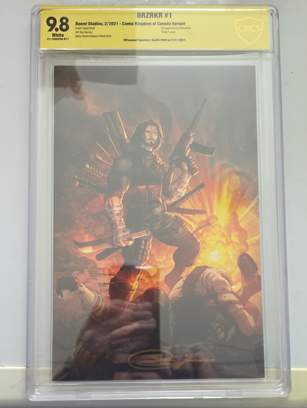 BRZKR #1 Comic Book Wall Art - Black and Orange